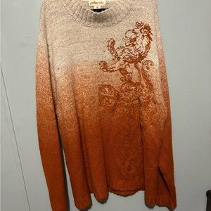 Pelle Pelle Men's Gradient Orange Sweater